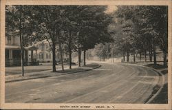 South Main Street Delhi, NY Postcard Postcard Postcard