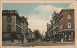 North Main Street Chambersburg, PA Postcard Postcard Postcard