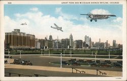 Grant Park ad Michigan Avenue Skyline Postcard