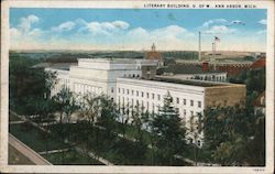 Literary Building, University of Michigan Ann Arbor, MI Postcard Postcard Postcard