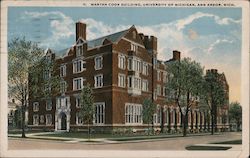 Martha Cook Building, University of Michigan Postcard