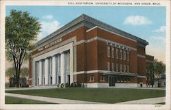 Hill Auditorium, University of Michigan Postcard