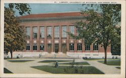 Library, University of Michigan Postcard