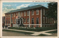Lane Hall, University of Michigan Postcard