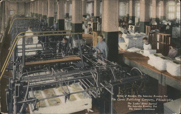 Section of Bindery, Saturday Evening Post - Curtis Publishing Philadelphia Pennsylvania