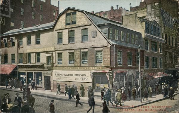 Old Corner Book Store, Washington and School Street Boston Massachusetts