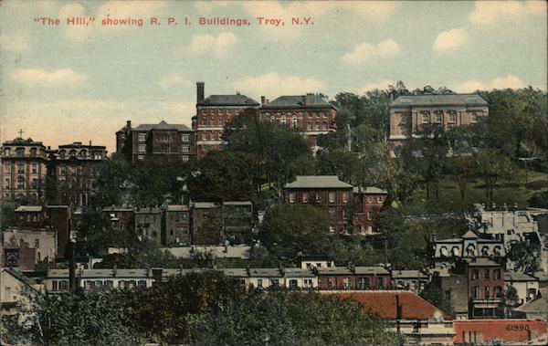The Hill, showing Rensselaer Polytechnic Institute Buildings Troy New York