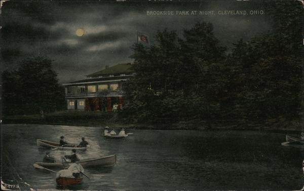 Brookside Park at Night Cleveland Ohio