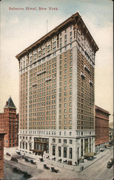 Belmont Hotel New York City, NY Postcard
