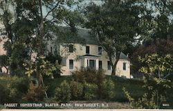 Dagget Homestead, Slater Park Pawtucket, RI Postcard Postcard Postcard