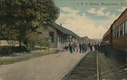 Pennsylvania Railroad Station Montgomery, PA Postcard Postcard Postcard
