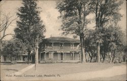 Hotel Mantor, Conneaut Lake Postcard