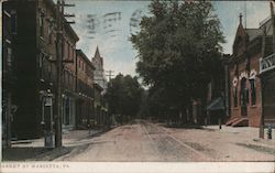 Market Street in Marietta, Pennsylvania Postcard