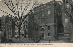 George Washington University, Hospital and Medical College Postcard