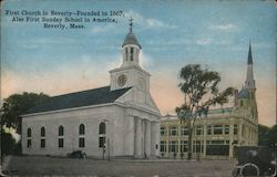 First Church in Beverly - Founded in 1667 Postcard