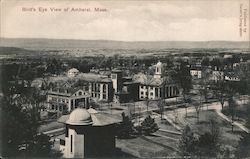 Bird's Eye View of Amherst Massachusetts Postcard Postcard Postcard