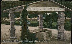 Fountain of Youth, St. Augustine, Fla. Postcard