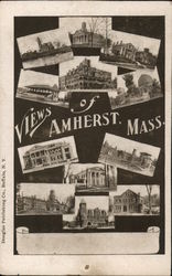 Views of Amherst, Mass. Massachusetts Postcard Postcard Postcard