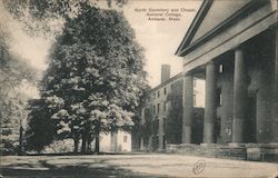 North Dormitory and Chapel, Amherst College Massachusetts Postcard Postcard Postcard