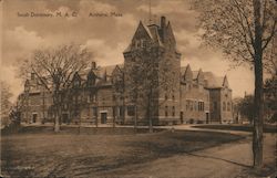 South Dormitory, M.A.C Amherst, Mass. Postcard