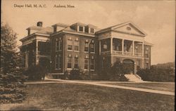 Draper Hall, Massachusetts Agricultural College Amherst, MA Postcard Postcard Postcard