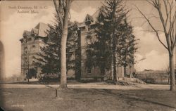 North Dormitory, Massachusetts Agricultural College Postcard