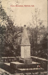 Foots Monument Bedford, IN Postcard Postcard Postcard