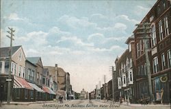 Business Section, Water Street Skowhegan, ME Postcard Postcard Postcard