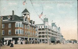 Alberta and Velvet Hotels Old Orchard Beach, ME Postcard Postcard Postcard