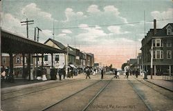 Railroad Walk Old Orchard Beach, ME Postcard Postcard Postcard