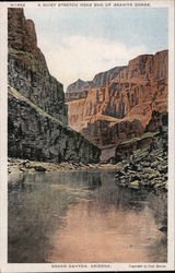 A Quiet Stretch Near End of Granite Gorge. Grand Canyon, Arizona Postcard