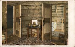 Bedrooms, Old Faithful Inn, Yellowstone Park Postcard
