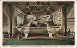 Grand Canyon Hotel, Lounge Staircase Postcard