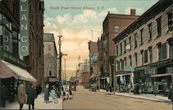 Looking Along South Pearl Street Postcard