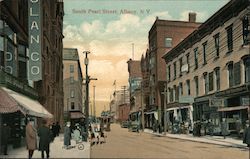 Looking Along South Pearl Street Albany, NY Postcard Postcard Postcard