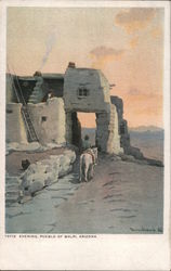 Evening Pueblo of Walpi, Arizona Postcard Postcard Postcard