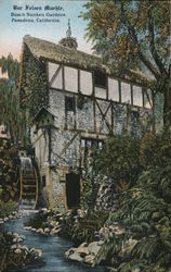 Dur Felsen Mühle, Busch Sunken Gardens Postcard