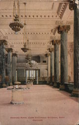 Banking Room, Corn Exchange National Bank Postcard