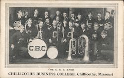 Chillicothe Business College C.B.C. Band Postcard