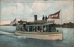 Excursion Steamer Harriet, Lake Minnetonka Minneapolis, MN Postcard Postcard Postcard
