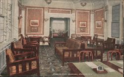 Smoking Room Galen Hall Postcard