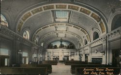 Interior, Union Depot Postcard