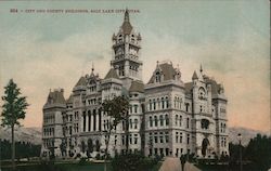 City and County Buildings Postcard