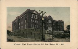 Westport High School, 39th and Oak Street Postcard