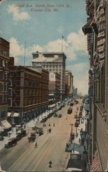 Grand Ave. North from 12th St. Postcard