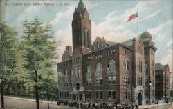 Central High School, Kansas City, Mo. Postcard
