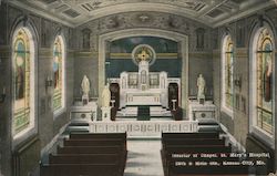 St. Mary's Hospital Chapel Interior Postcard