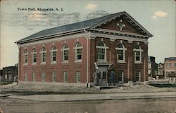 Town Hall Riverside, NJ Postcard Postcard Postcard