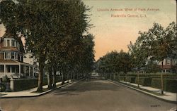 Lincoln Avenue, West of Park Avenue, Long Island Postcard