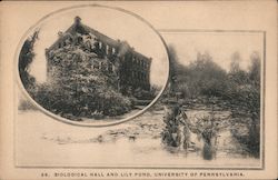 Biological Hall and Lily Pond, University of Pennsylvania Postcard
